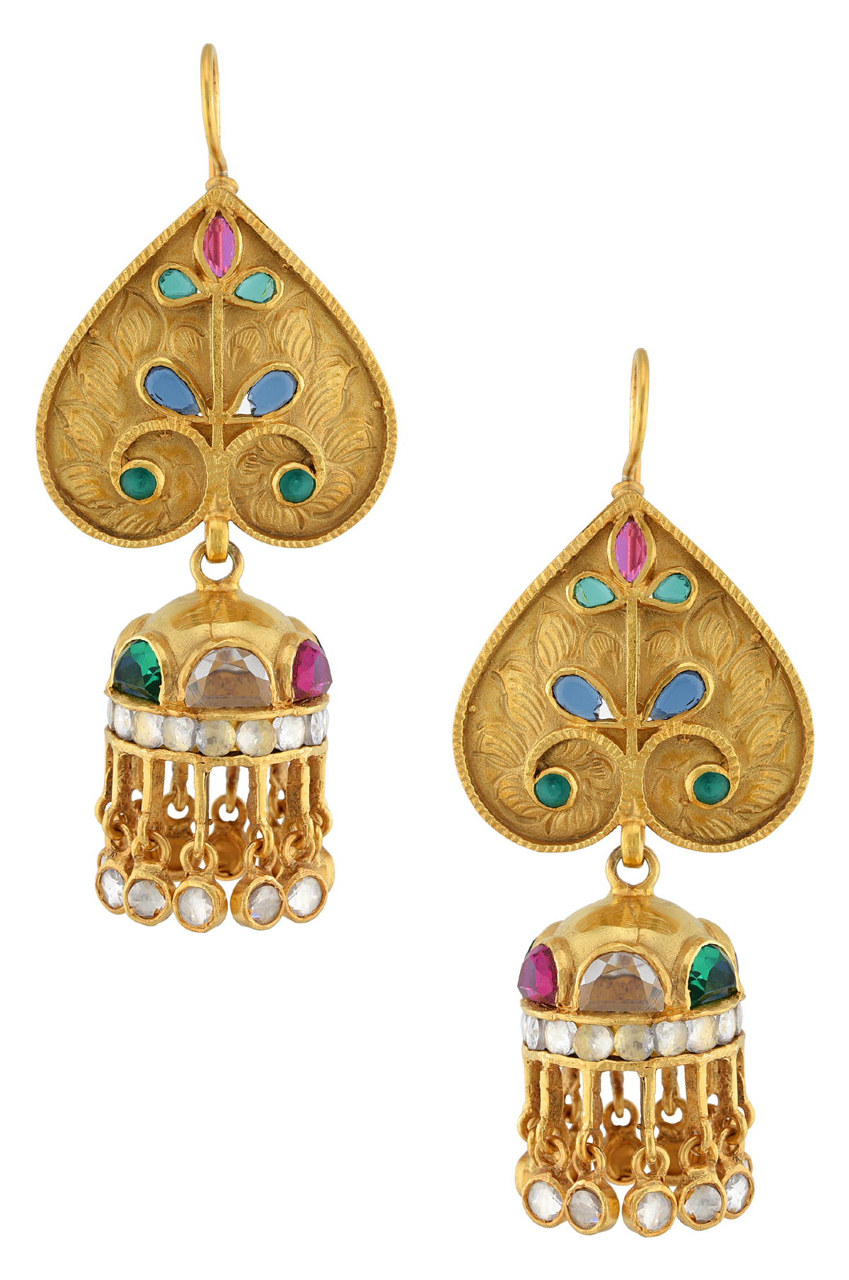 colourful jhumki