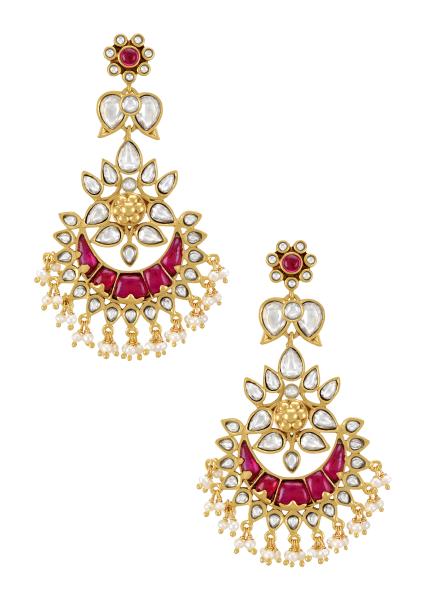 Silver Gauhar Jhumka Earrings