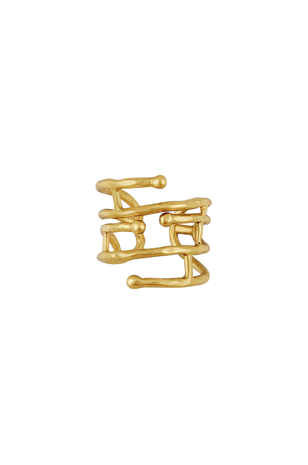 Gold Plated Tilly Textured Ring