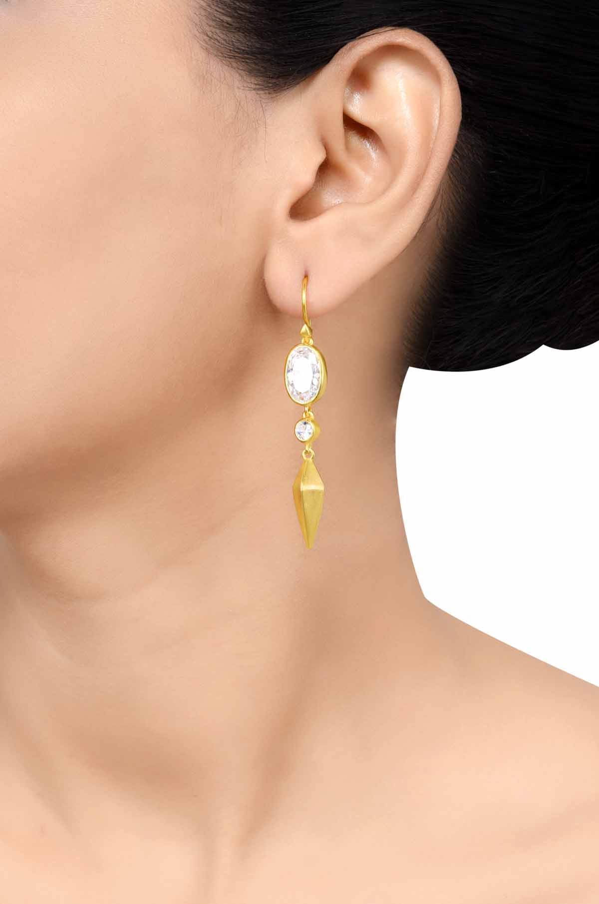 Buy Linear Streak Diamond Drop Earrings Online | CaratLane