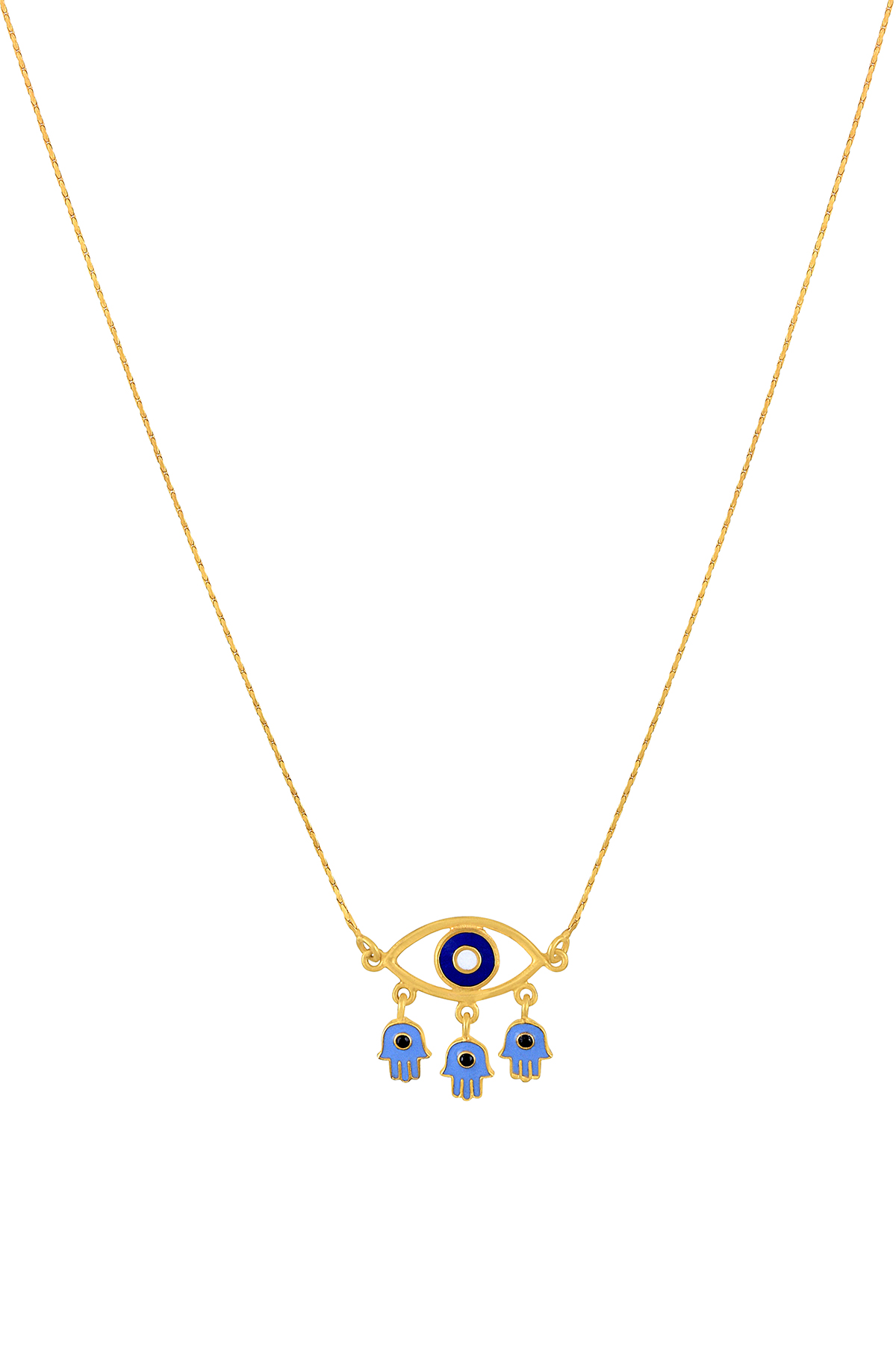 Turquoise Hamsa Hand Evil Eye Pendant Necklace | Gold Boutique | Gold  Boutique
