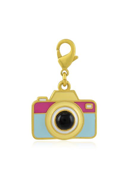 Gold Plated Pixel Charm