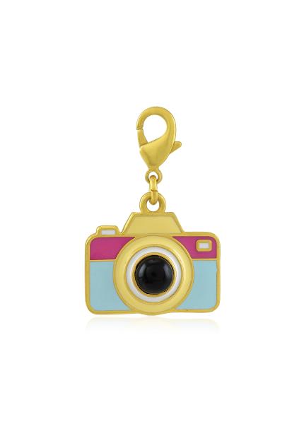 Gold Plated Pixel Charm