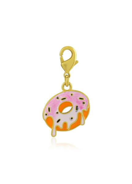 Gold Plated Donut Charm
