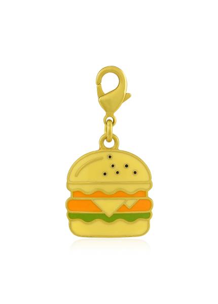 Gold Plated burger boo Charm